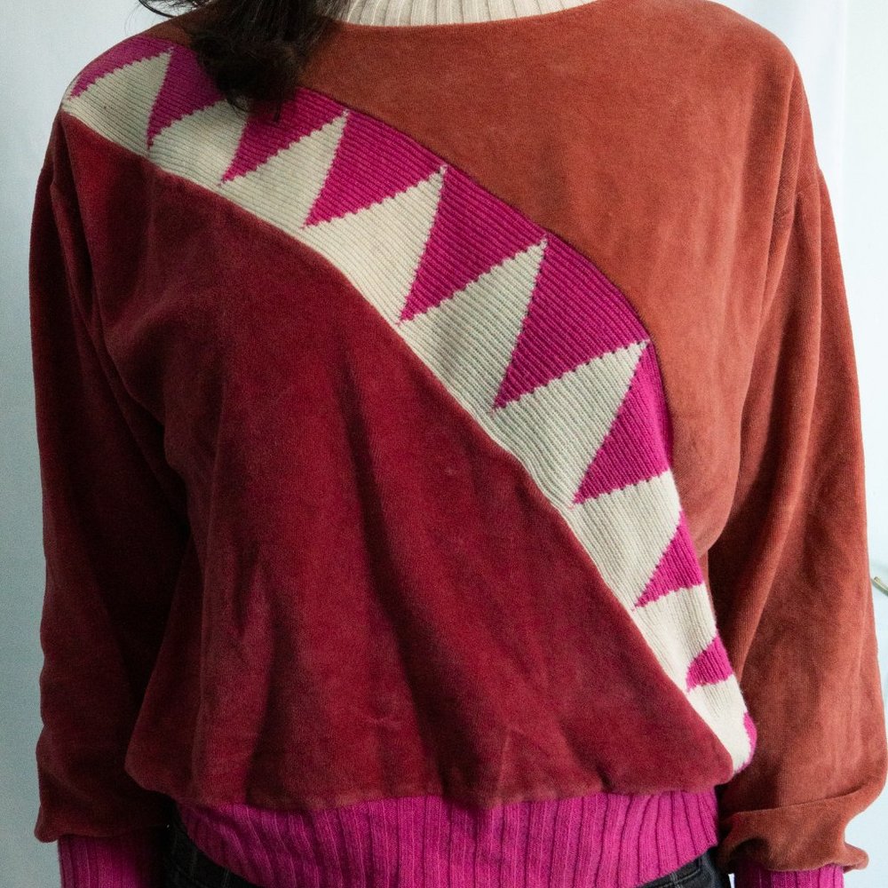 One-of-a-kind Patchwork Sweater - Picture 3 of 3